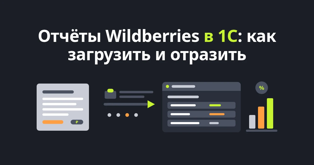 Отчёты Wildberries в 1С: как загрузить и отразить